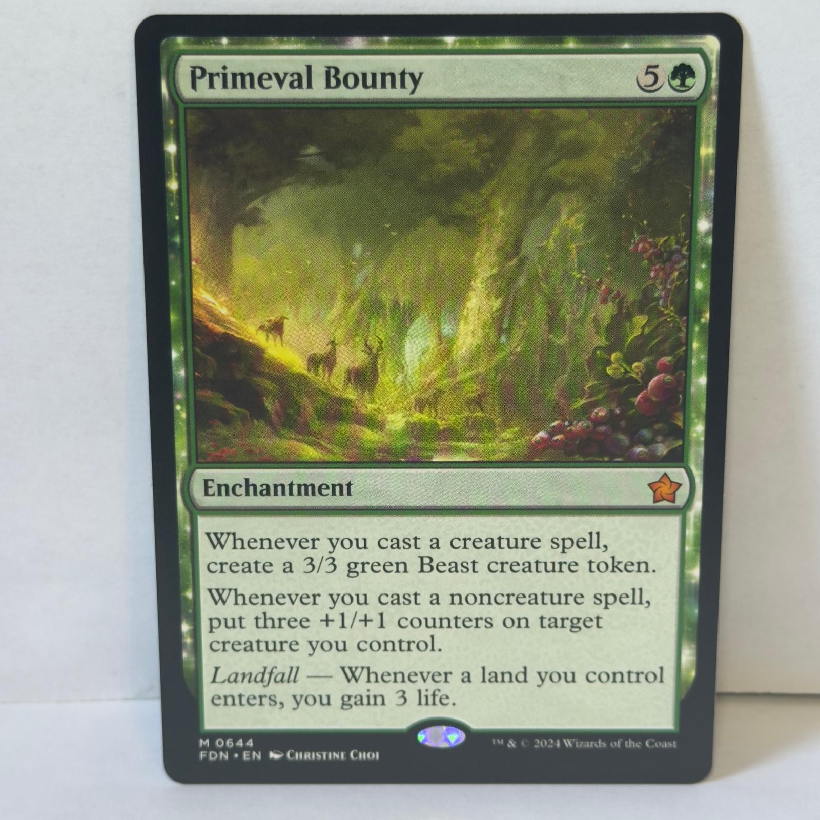 FOUNDATIONS PRIMEVAL BOUNTY MYTHIC 644 MAGIC: THE GATHERING NM