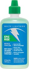 White Lightning Epic Ride Bike Chain Lube - Synthetic Non-Petroleum,
