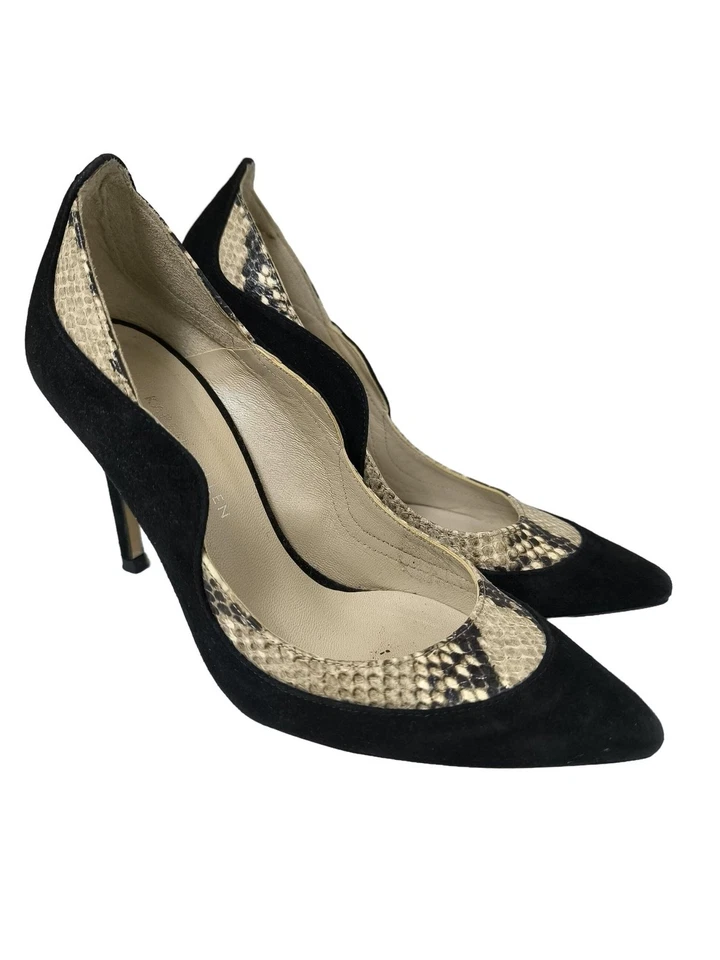 KAREN MILLEN Stiletto Dames Escarpins T EU 37 noir-blanc cassé style décontracté - Photo 1/4