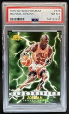 1995-96 Skybox Premium Michael Jordan Electrified #278 Bulls PSA 8