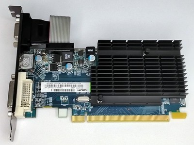 PCIe Grafikkarte Sapphire ATI Radeon HD 5450, 1 GB DDR3, HDMI DVI VGA, gebraucht