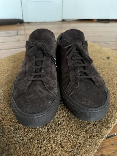 Common Projects Achilles Low in Brown Suede Men’s Size 43 EU 9.5 US