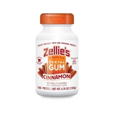Zellie's | 100% Xylitol Cinnamon Chewing Gum | No Aspartame, Gluten Free,... 