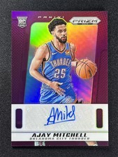 2024-25 Panini Prizm DECA Ajay Mitchell Purple RC Rookie Signatures Auto /75
