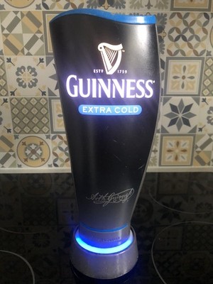 Guinness Extra Cold Bar Schrift Kneipe Bar Sammlerstück leuchtet