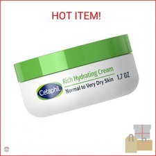 CETAPHIL Rich Hydrating Night Cream For Face, With Hyaluronic Acid, 1.7 oz, Mois