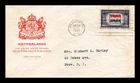 US COVER NETHERLANDS OVERRUN COUNTRIES FDC SCOTT 913 HOUSE OF FARNAM CACHET
