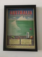 P&O CRUISES CANBERRA TO AUSTRALIA-1989 framed original advert