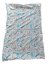 Vintage 90s Evenflo Memphis Style Confetti Geometric Abstract Fitted Crib Sheet