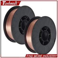 Findmall 2 Pack 0.030" (0.8mm) ER70S-6 Mild Steel MIG Welding Wire 10-lb Roll