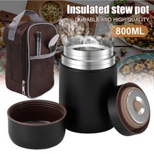 Thermobehälter Thermo Becher Lunchbox to go Behälter Edelstahl 800ml 12 Stunden