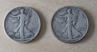 Lot of 2 coins-1918-S Fine,1919-S VG -  Walking Liberty Half Dollars