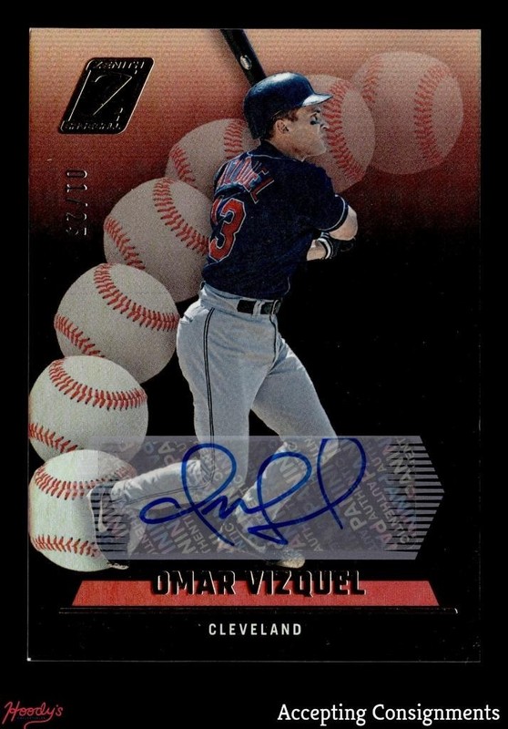 2023 Panini Chronicles Zenith Autographs #11 Omar Vizquel AUTO 01/25 INDIANS