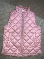 NWT Crewcuts Light Pink Quilted Vest Size M
