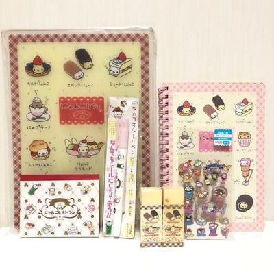 San-X Nyan Nyan Nyanko Cat Cafe Stationery Set 7pcs Unused Collection