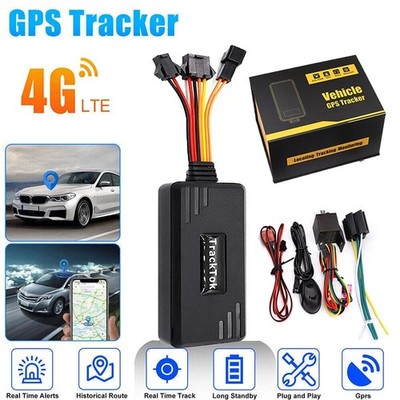 4G Car GPS Tracker Real-time Tracking Locator Device Remote Control Anti Theft