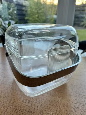 Vintage Guzzini Amanda Würfel Eiskübel 70er-80er Lucite Acryl Ambrogio Pozzi
