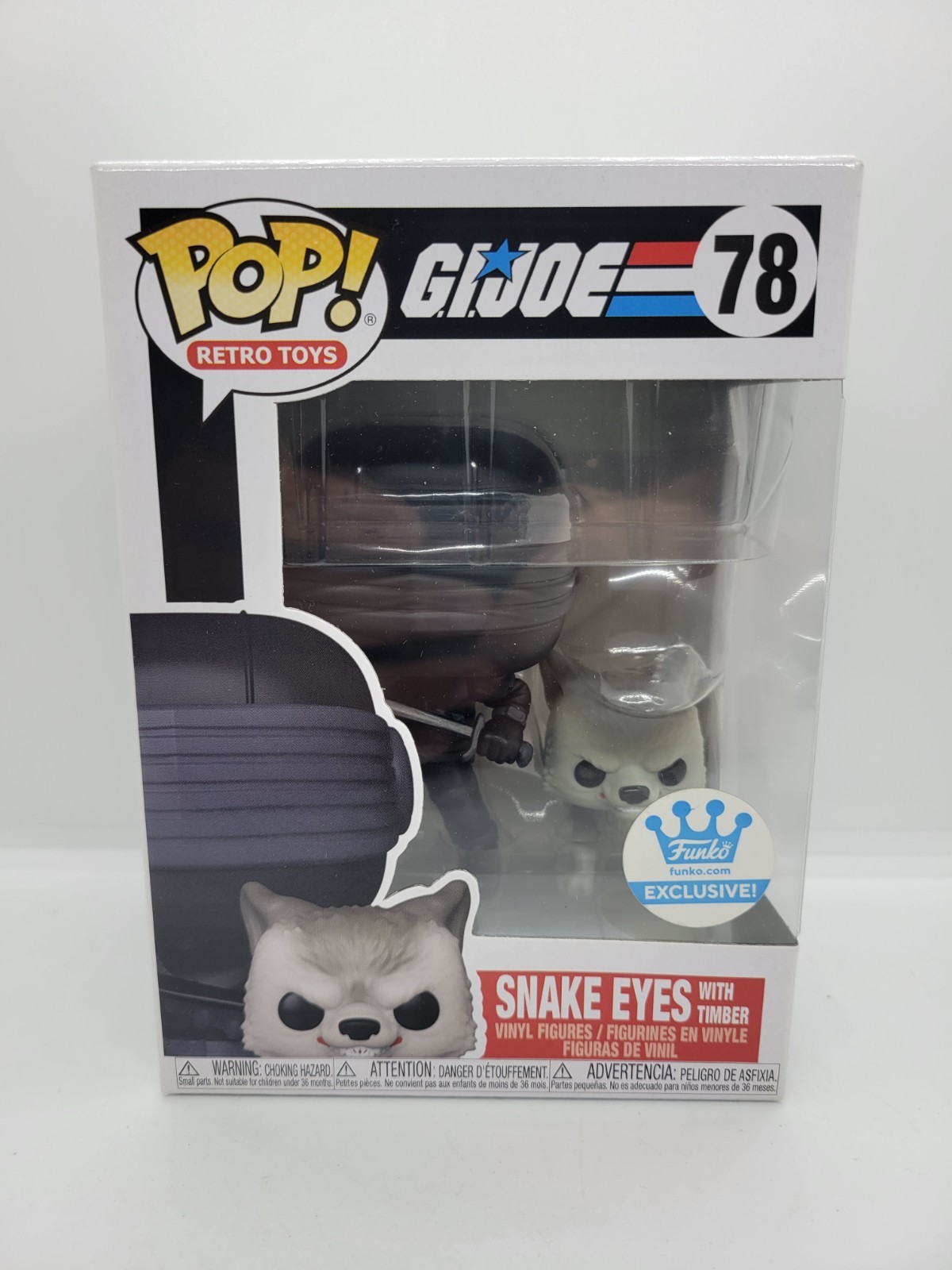 Funko Pop! G.i. Joe: Snake Eyes With Timber #78 - Funko Shop Exclusive