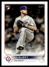 2022 Topps A.J. Alexy Rookie Texas Rangers #547