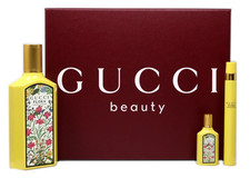 3 Pc GUCCI Flora Gorgeous Orchid Eau de Parfum Spray Set, 100mL 10mL 5mL, NIB