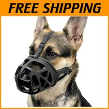 Humane Basket Dog Muzzle for Large Breeds, Black