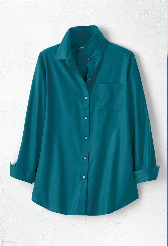 Coldwater Creek Women’s Anytime No-Iron Tunic 3 Color available - Image 3 of 4