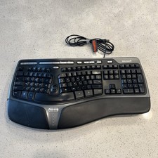 Microsoft Natural Ergonomic Keyboard 4000 v1.0 KU-0462 USB Wired Tested 