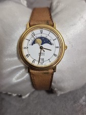 vintage Alfex Moon Phase Swiss Made Quartz watch.