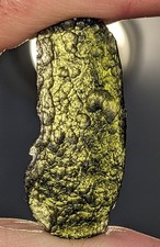 7.69 Gram Raw Moldavite From Czech Republic.