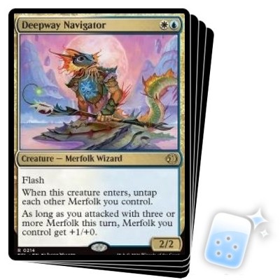 DEEPWAY NAVIGATOR X4 Lorwyn Eclipsed ECL Magic MTG MINT CARD