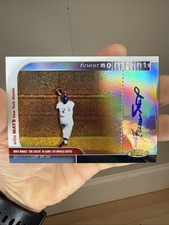 2003 Topps Finest Moments Willie Mays On Card Auto The Catch!