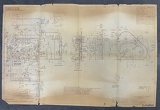 1959 Fairchild Camera Mechanism Chassis Die Blueprint Alcoa Aluminum Co.
