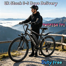15AH 36V Electric Mountain Bike 250W Adult E-Bicycle UK TWOFISH 26"City E-Bike