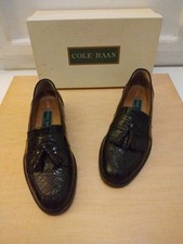 Vintage Cole Haan  Patrizio Crocodile Mens Loafers S9.5 Made In Italy 