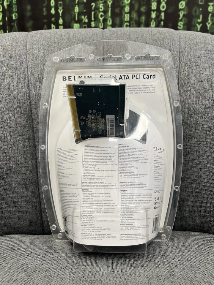 BELKIN - SATA II - SERIAL ATA PCI CARD F5U198 - Windows 98 SE, Me, 2000, XP - Image 3 of 4