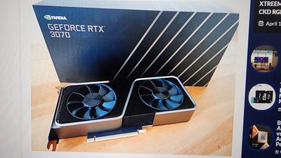 NVIDIA  GEFORCE RTX 3070 FE Founders Edition Graphics Card Pre Owned Works Great