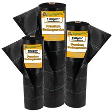 500 m² Weed control membrane Weed liner Mulch liner 100 g 1.65 m wide