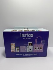 FUJIFILM INSTAX MINI 12 Instant Film Camera Bundle - Pastel Blue
