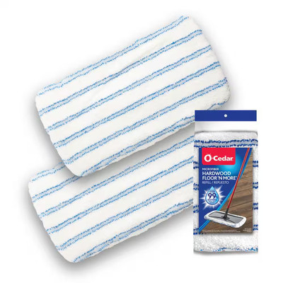 Hardwood Floor N More Mop Head Replacements, Machine Washable Microfiber Refills