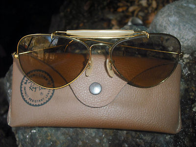 1970's 58MM VINTAGE B&L RAY BAN BRN CHANGEABLES OUTDOORSMAN