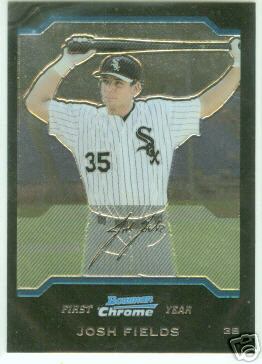 Josh Fields Los Angeles Dodgers 2004 Bowman Chrome Draft R/C