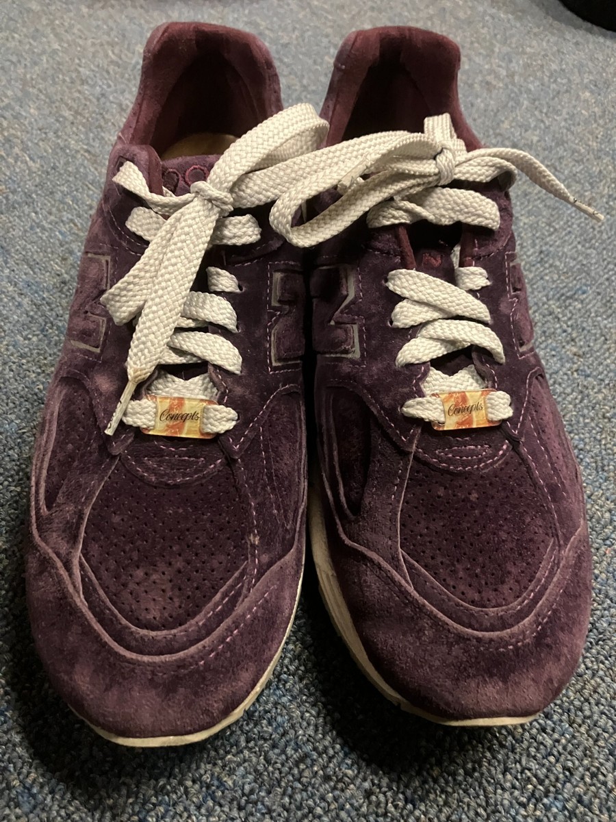 2017 New Balance 990v2 x Concepts Tyrian size 9.5 purple 990 suede
