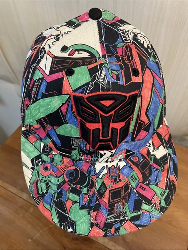 Gorra Transformers Ajustada Flatbill Multicolor Talla L/XL 2011 Dreamworks Hasbro - Imagen 3 de 5