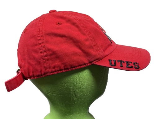Mütze Kappe Utah Utes rot Vater Riemen hinten verstellbar Russell Athletic NCAA EINHEITSGRÖSSE - Bild 2 von 5