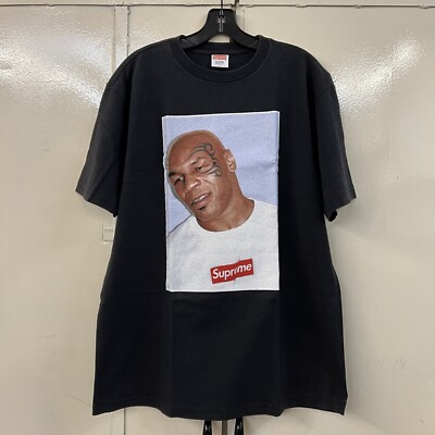 2007 Supreme Mike Tyson Black Tee Shirt Sz L Large Rare Vintage - Main Image