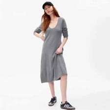 GAP CashSoft Midi Sweater Dress in Gray Size Medium
