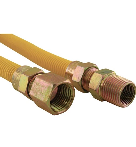 Jones Stephens G71127 24" Stainless Steel Gas Connector - Yellow - Picture 5 of 6