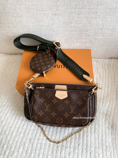 NEW Louis Vuitton Multi-Pochette Accessoires Kaki green Monogram Bag Purse 2020 | eBay