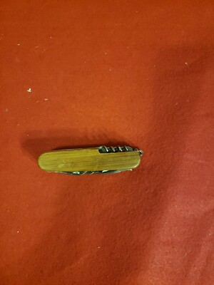 Natural Wood Handle Multiple Tool Knife Approx 2 1/2''  length **Free Shipping**