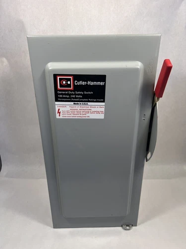 Cutler Hammer DG223NRB 100A Fusible Safety Switch Enclosure